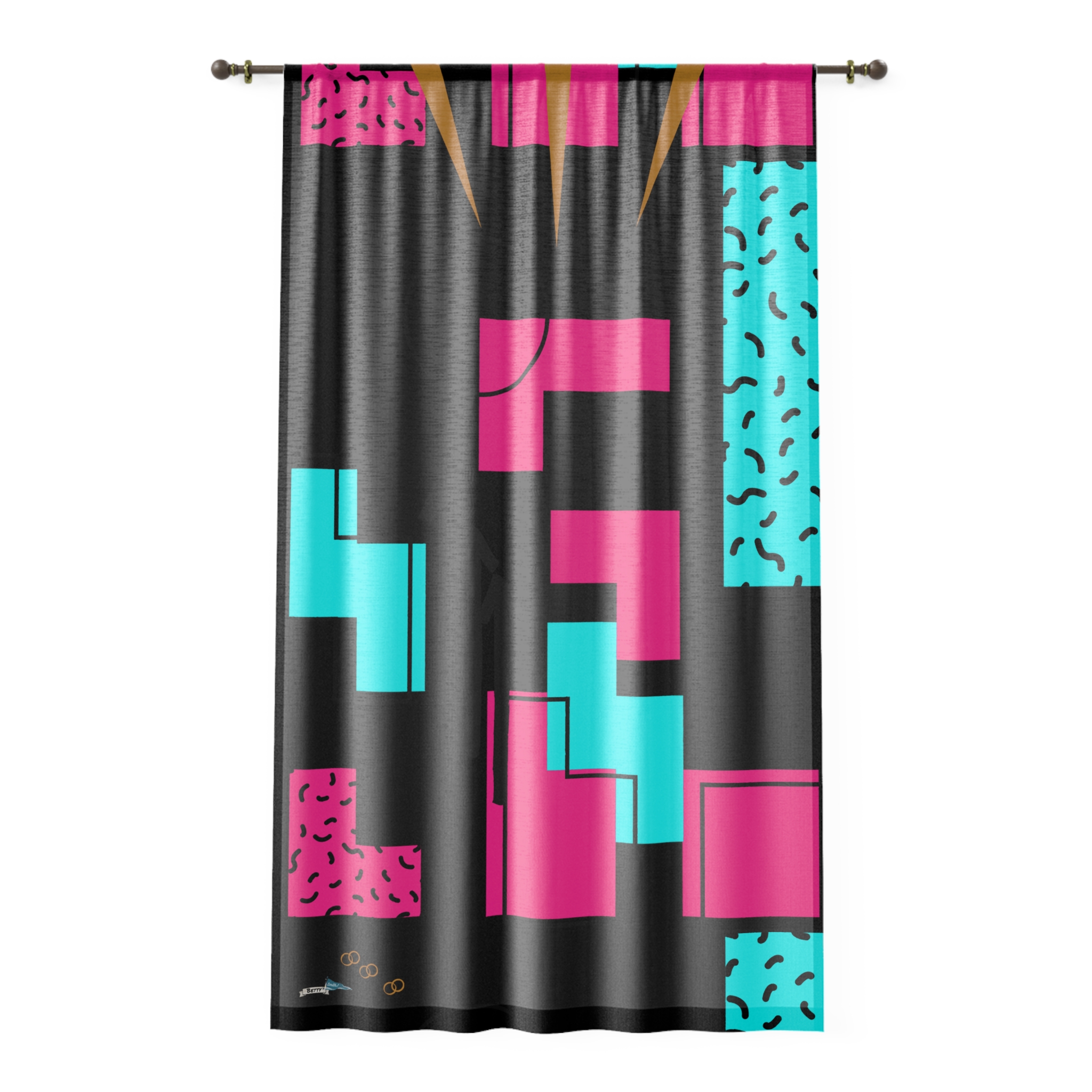 Betty Smith "Nite" Window Curtain