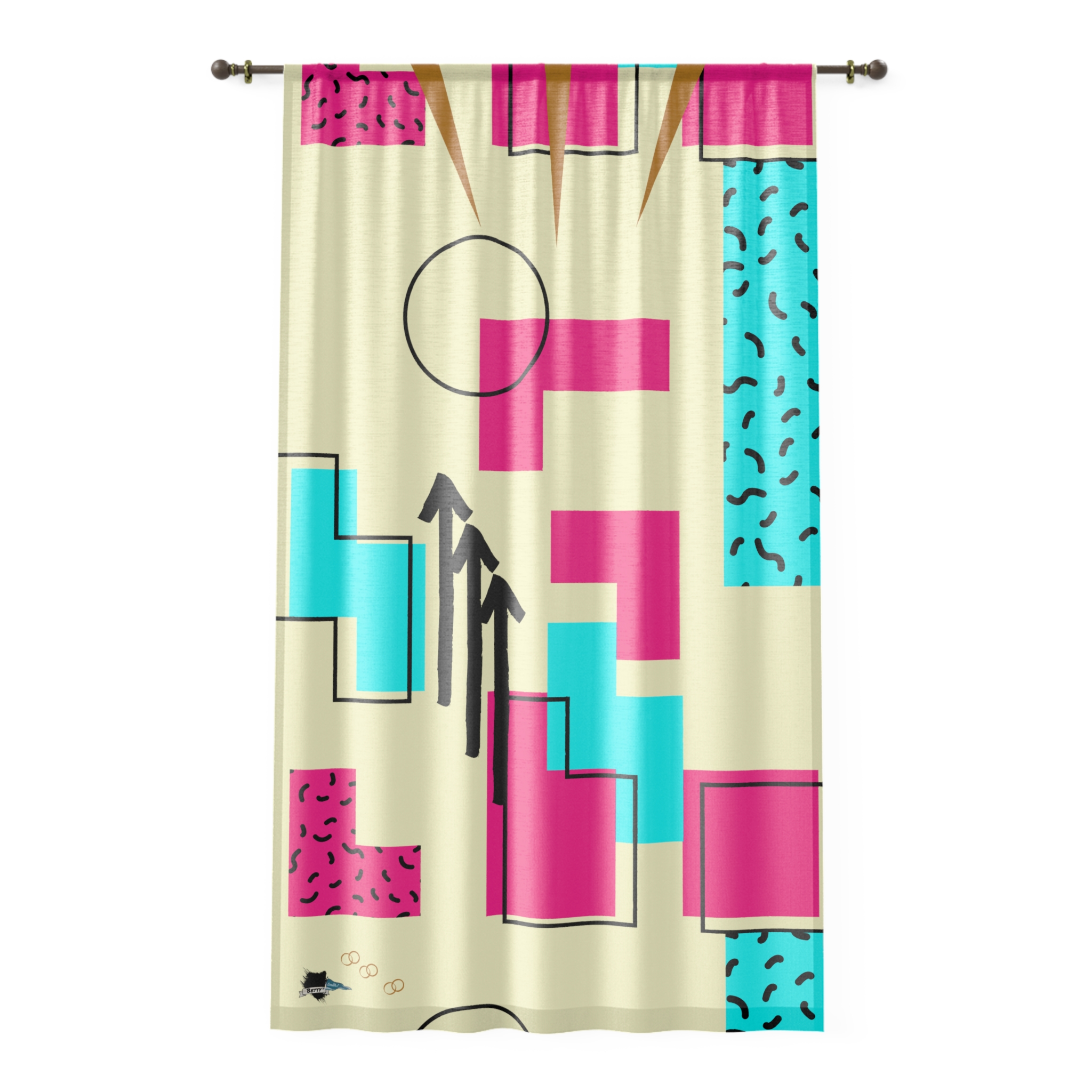 Betty Smith "Nite/Day" Window Curtain