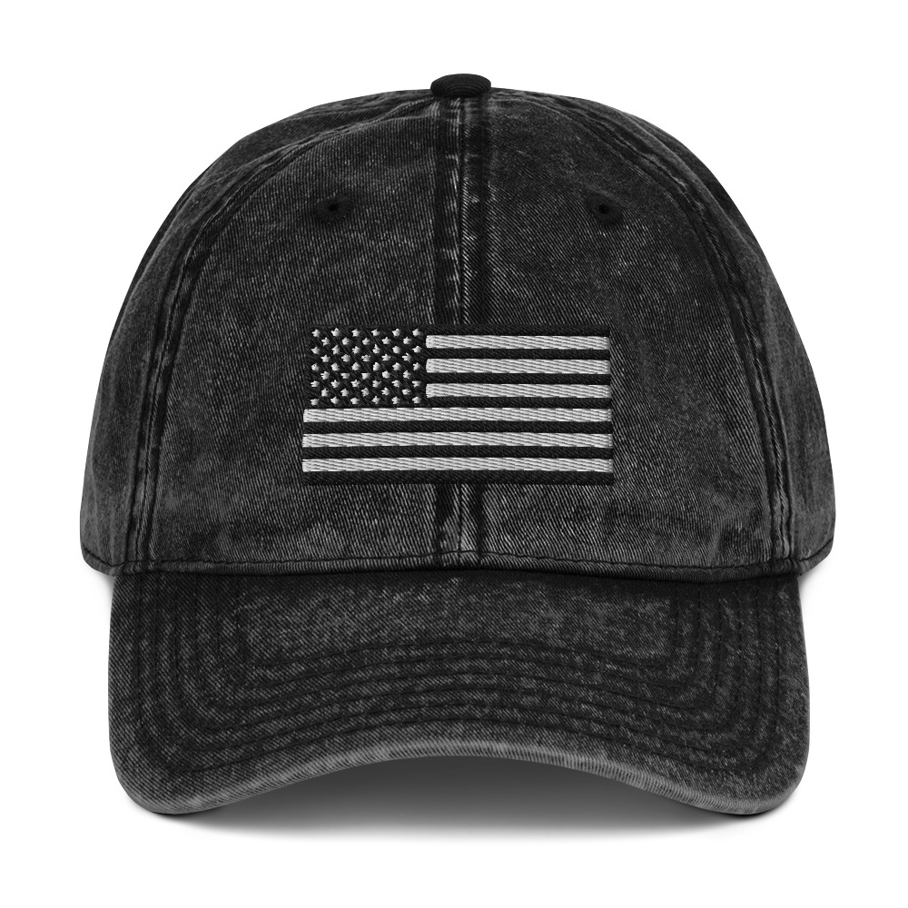 JEAN 'Vintage USA' Cap (Black)